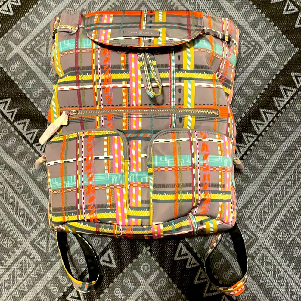 Vera Bradley Midtown Cargo Backpack in City Plaid